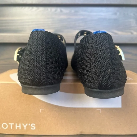 Rothy's Max Buckle Mary Jane flat in Black Mesh Size 7 - Like New! - Picture 11 of 14
